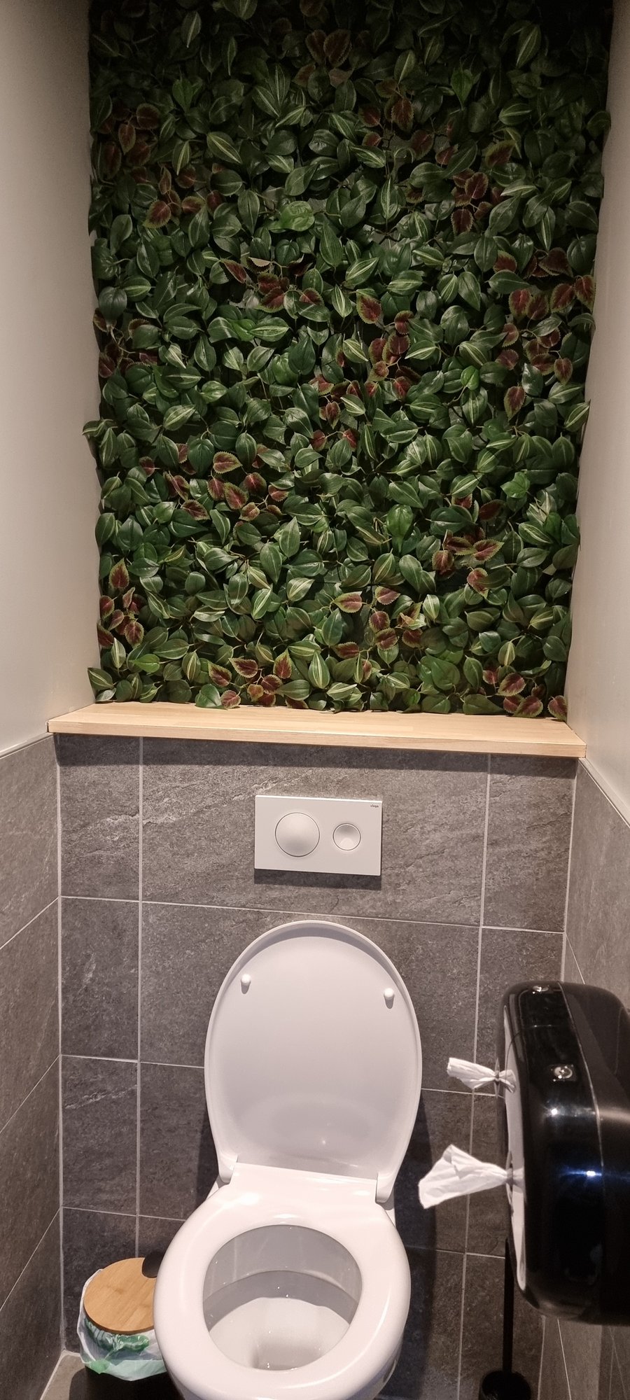 Le mur végétal des sanitaires d'Ankor