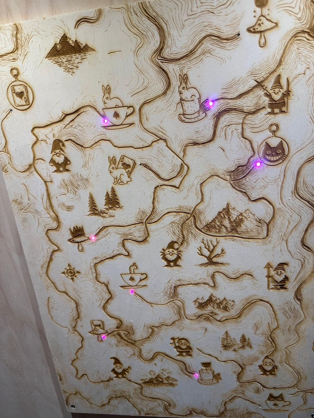 The map of the kingdom, hand-painted