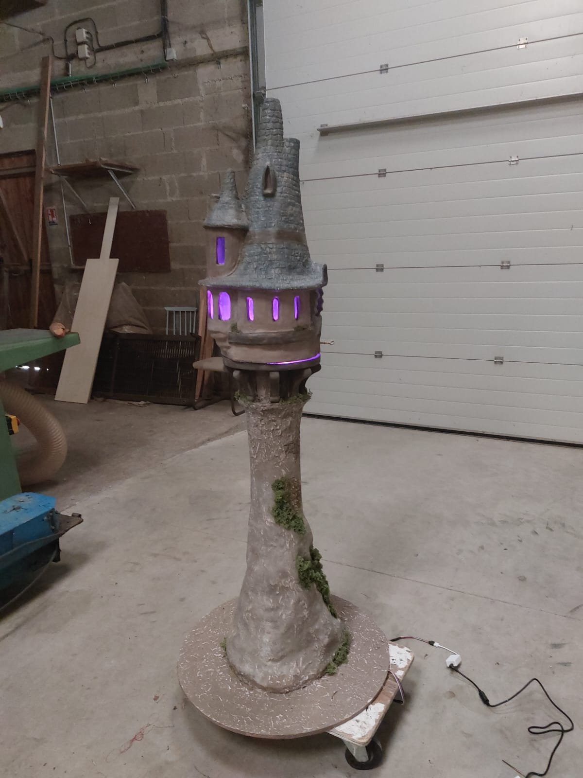 Lighting test inside Rapunzel's tower, in the workshop