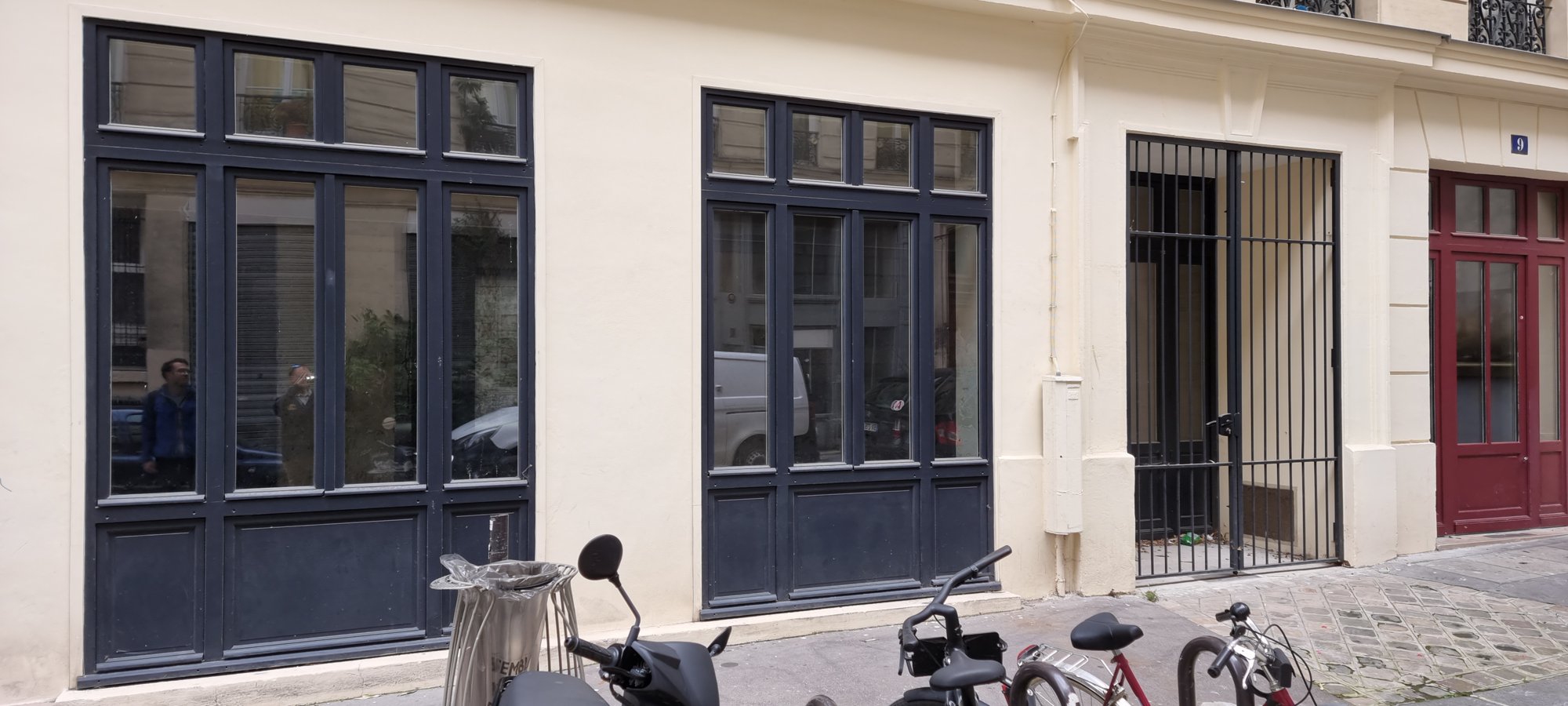 La devanture rue de Paris, avant travaux