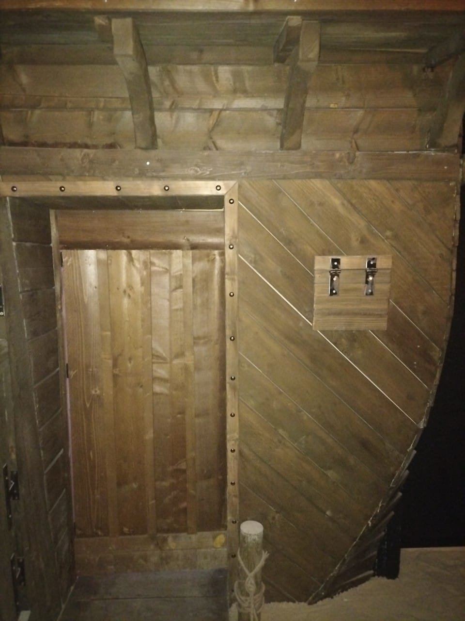 L'arrière du navire, à l'entrée du parcours