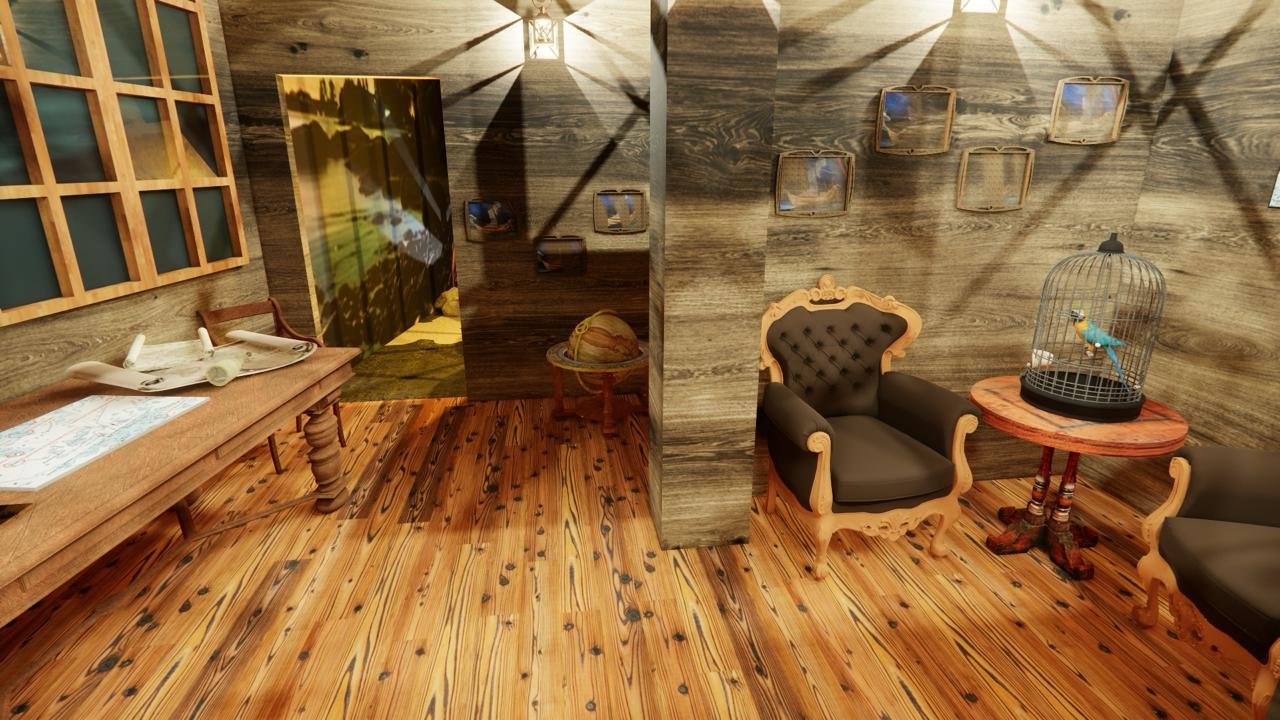 Salle 3, la cabine du capitaine